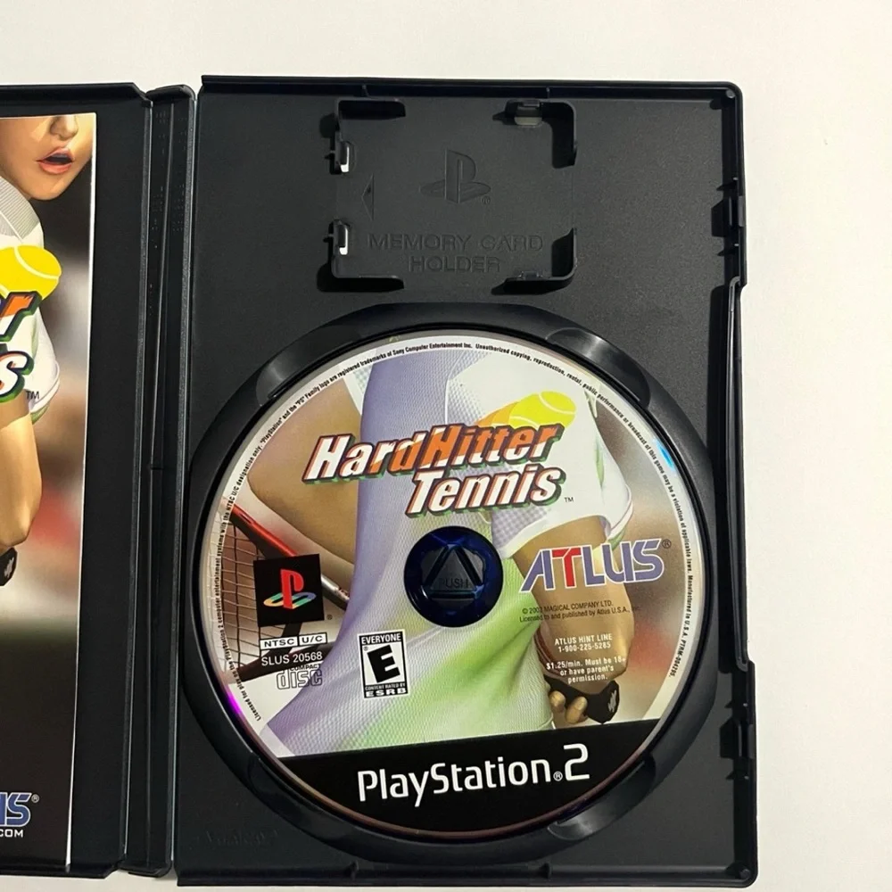 Hard Hitter Tennis (Sony PlayStation 2, 2002 PS2)-Complete.